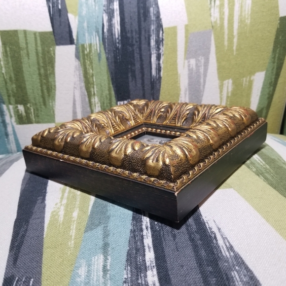 Vtg Victorian Style High Raised Ornate Pic Frame With Couple Photo Made In Spain - Picture 11 of 14